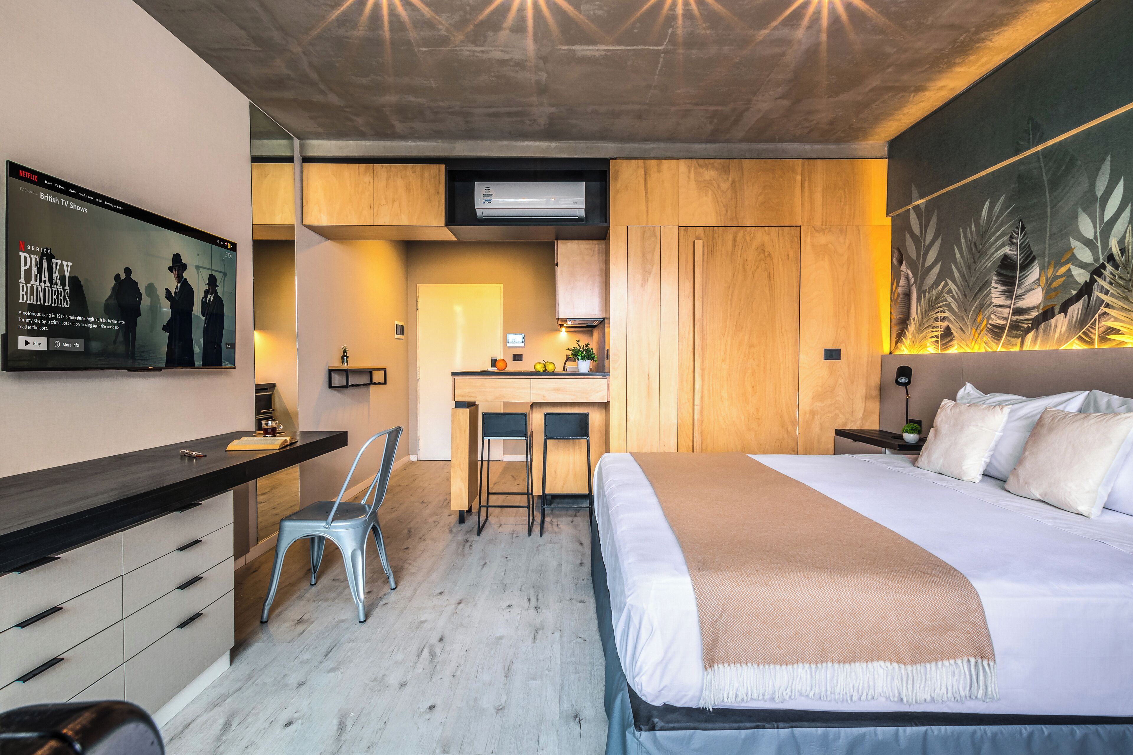 開放式客房 | 客房內保險箱、獨特裝潢、布置獨特、書桌