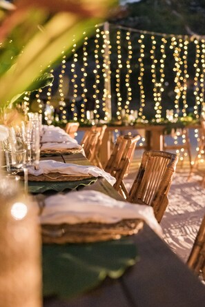 Outdoor dining - The Aerial, BVI (East End)