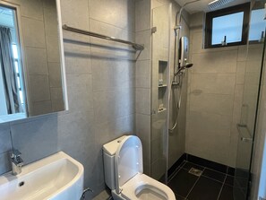 Dusche, Handtücher, Seife