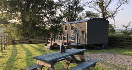 The Peacock Shepherds Hut at Hafoty Boeth