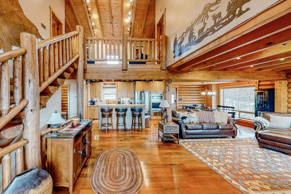 TV, fireplace, DVD player, video library