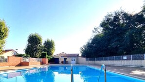 Pool - Holiday pavilion 4 pers., parking, aircon, near beach (Argelès-sur-Mer)