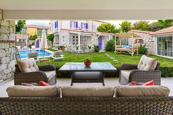 35-inch LED TV with premium channels