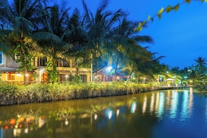 Vue sur la campagne depuis l’hébergement