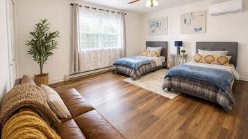 2 habitaciones, escritorio, wifi y ropa de cama