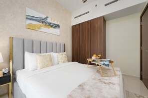 Standard Apartment, 1 Queen Bed | 1 bedroom, in-room safe, blackout drapes, iron/ironing board - Maison Privee - Cosy Apartment with Canal Views in Downtown (Dubai)