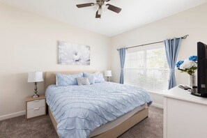 4 habitaciones, tabla de planchar con plancha, wifi y ropa de cama 