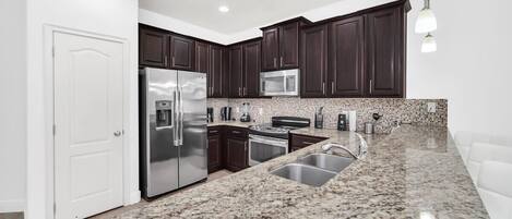 Microwave, dishwasher, coffee/tea maker