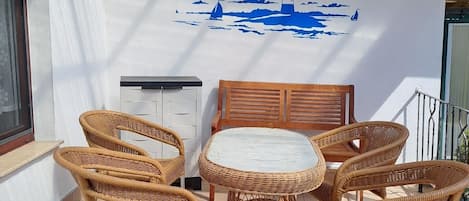 屋外ダイニングエリア