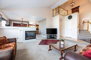 Smart TV, fireplace, printers