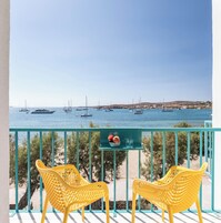 Suíte júnior, vista para o mar | Terraço/pátio