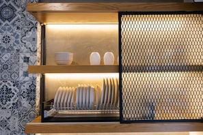 Private kitchen - Green Terrace Apartment 6 (Tirana)