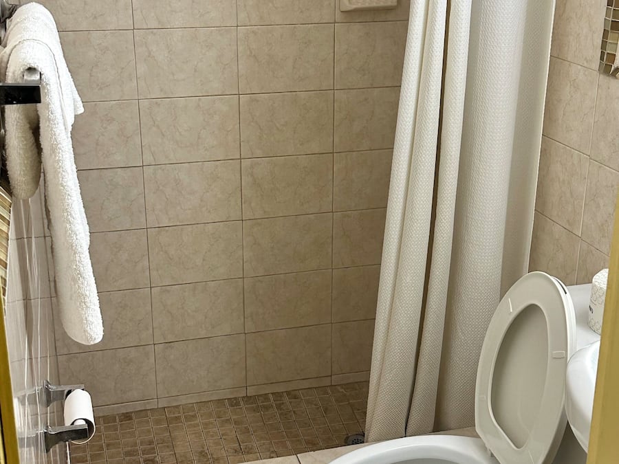 Free toiletries, towels, soap, shampoo