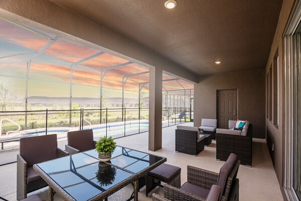 Terrace/patio - Unforgettable Family Retreat near Disney: Soltera Resort (Davenport)