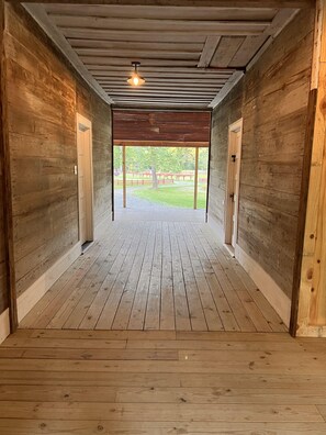 Interior - Historic Dog-Trot cabin huge porch Farm-stay (Washington)