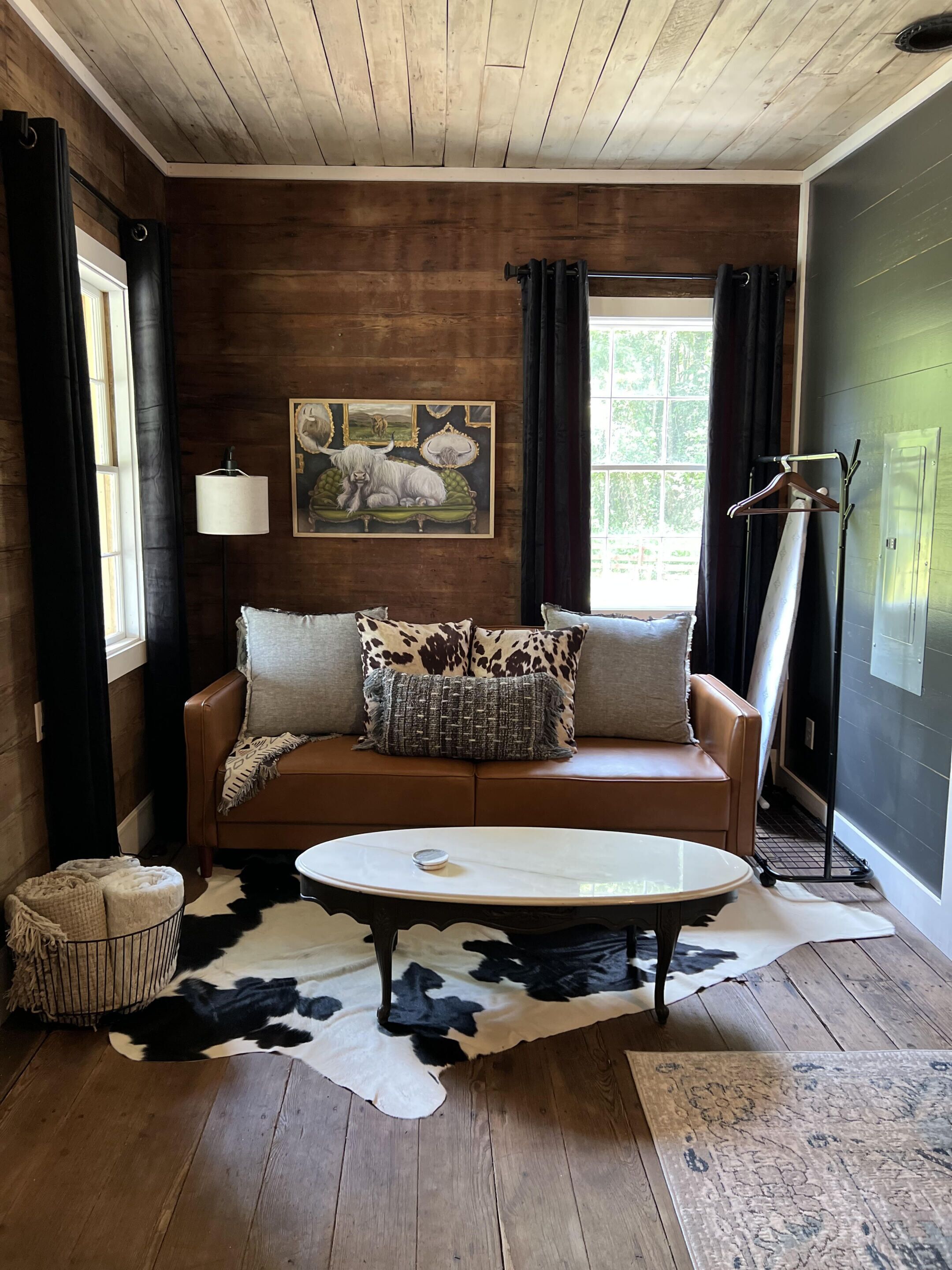 TV, DVD player, books, video library