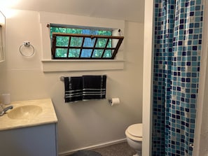 Shower, hair dryer, towels, soap - Cottage Lake Nubanusit (Nelson)