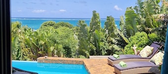 Villa exclusive avec piscine vue panoramique sur la mer et la forêt, parc, wifi.