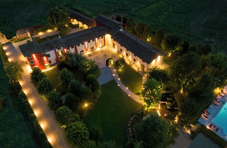 Aerial view. La Corte San Lorenzo