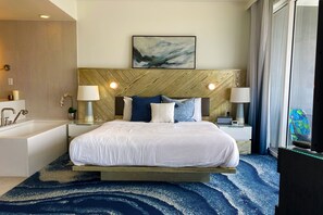Apartamento luxo | 1 quarto, Wi-Fi de cortesia, roupa de cama