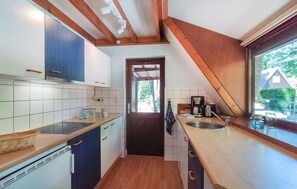 Fridge, microwave, dishwasher, coffee/tea maker
