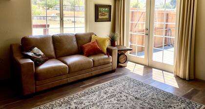 Our Cowboys Hideout is on a working horse ranch with spectacular mountain views!