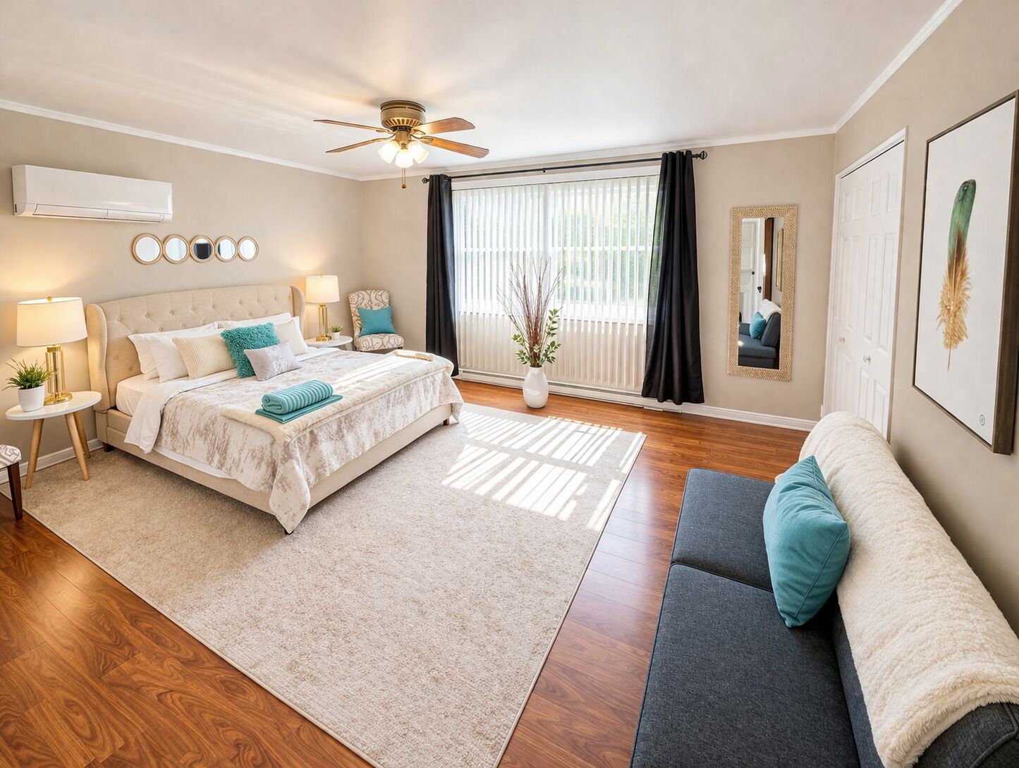 2 habitaciones, escritorio, wifi y ropa de cama 