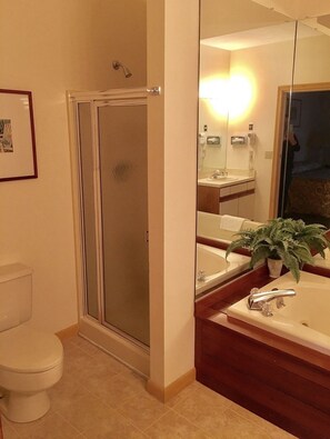Shower, jetted bath, hair dryer, towels - Spacious Cape Cod Condo Sleeps 6  (Mashpee)