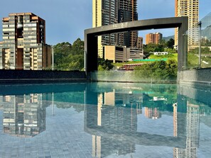 Outdoor pool - 301 Modern Space in Exclusive Area of El Poblado (Medellín)