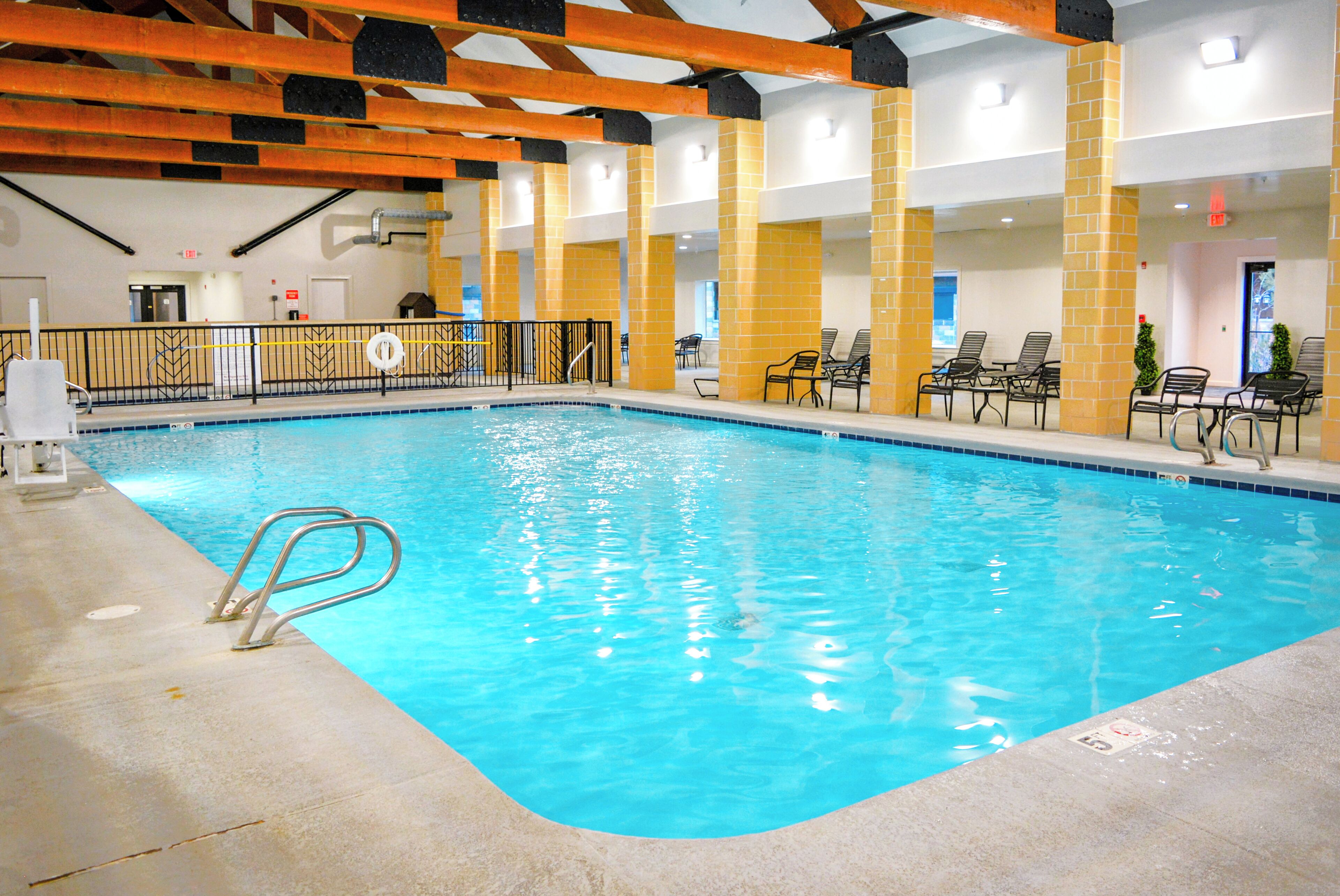 Indoor pool, a heated pool