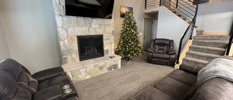 TV connectée, cheminée