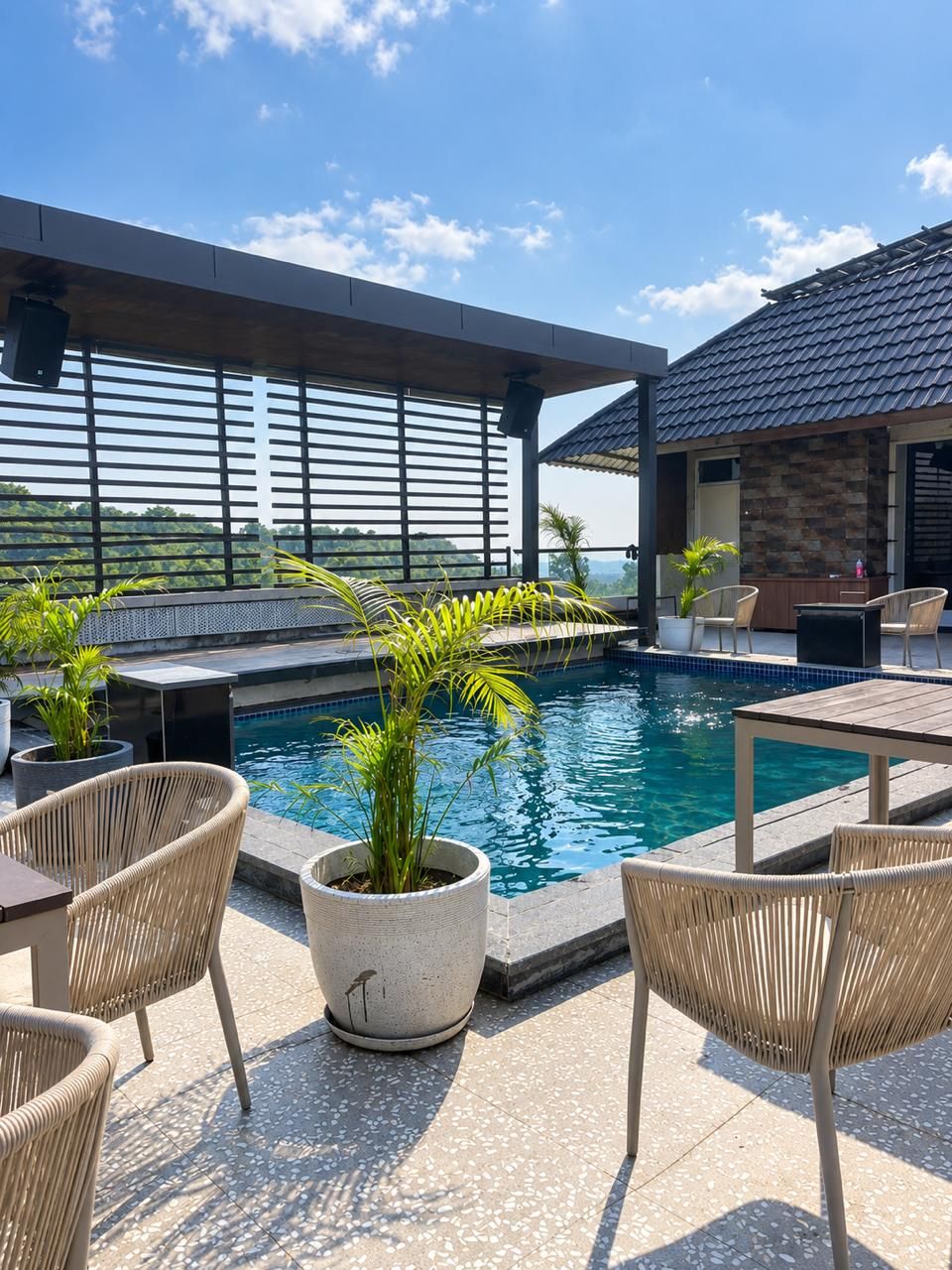 Rooftop pool