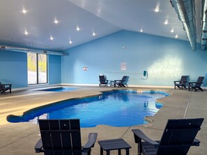 Indoor pool, a heated pool