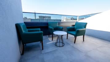 Habitació doble Deluxe, 1 dormitori, balcó | Terrassa o pati