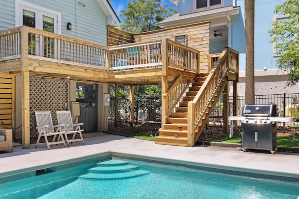 A heated pool