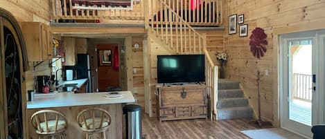 Smart TV, DVD player, video library