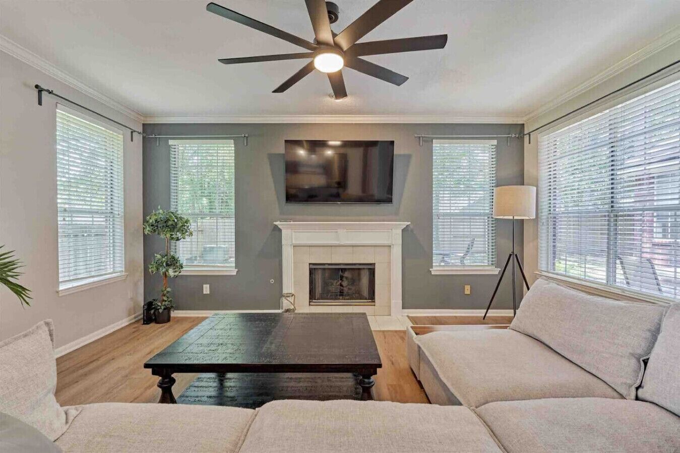 Smart TV, fireplace, offices