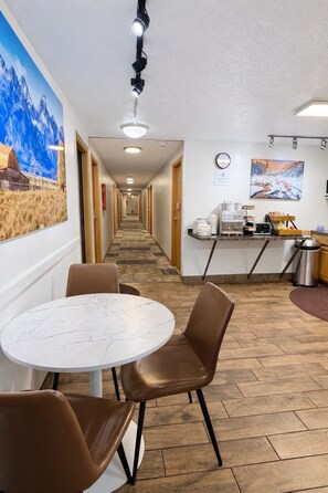 Kontinental frokost er inkludert hver dag