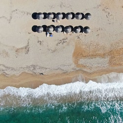 On the beach