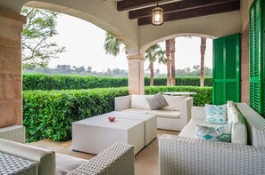 Terrace/patio - Rural finca in Mallorca El Palmeral with pool (Petra)