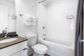 Shower, hair dryer, towels, soap - Longer Term  Luxury Penn Quarter Downtown DC No Short Term Stay Allowed (Washington)