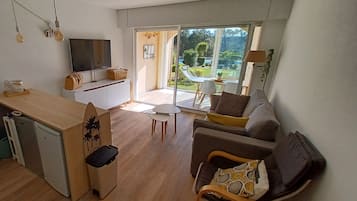 Una televisión, libros