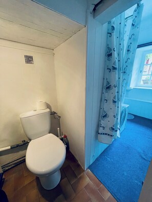 Shower - Farmhouse and Cottage with heated pool, Sleeps 9 (Saint-Nicolas-du-Pélem)