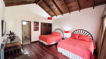 Comfort Double Room, Patio | Premium bedding, down duvets, desk, laptop workspace