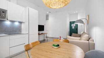 City appartement | 1 slaapkamer, lakens van Egyptisch katoen, luxe beddengoed, donsdekens