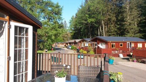 Jasper Lodge at Glendevon Country Park, nr Gleneagles, Perthshire.