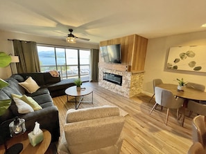 Smart TV, chimenea