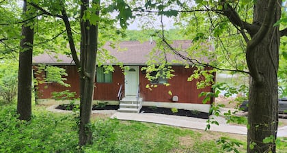 Red Cabin Lake House with Amazing Views!