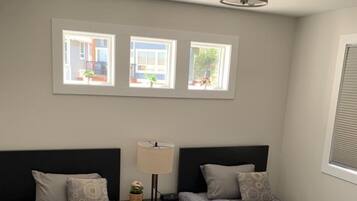 3 bedrooms, desk, iron/ironing board, free WiFi