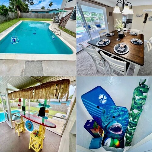 POOL,3 BR Merritt Island, Cocoa Bch, Port Canaveral, USSSA fields,KSC